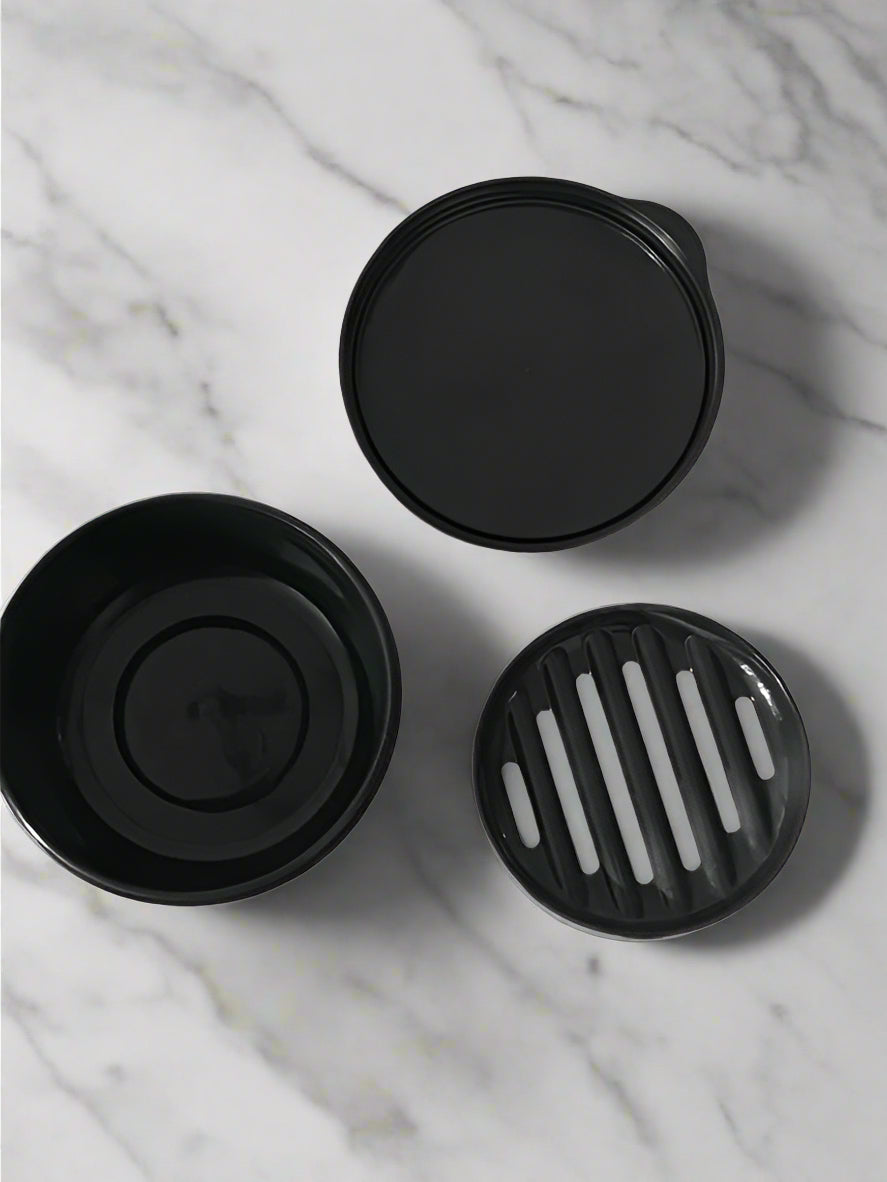 Round Soap Dish With Lid