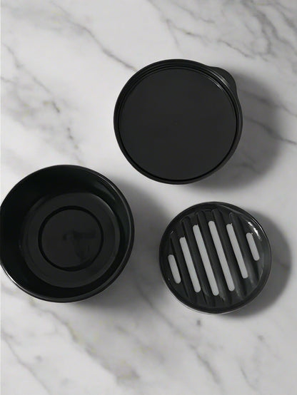 Round Soap Dish With Lid